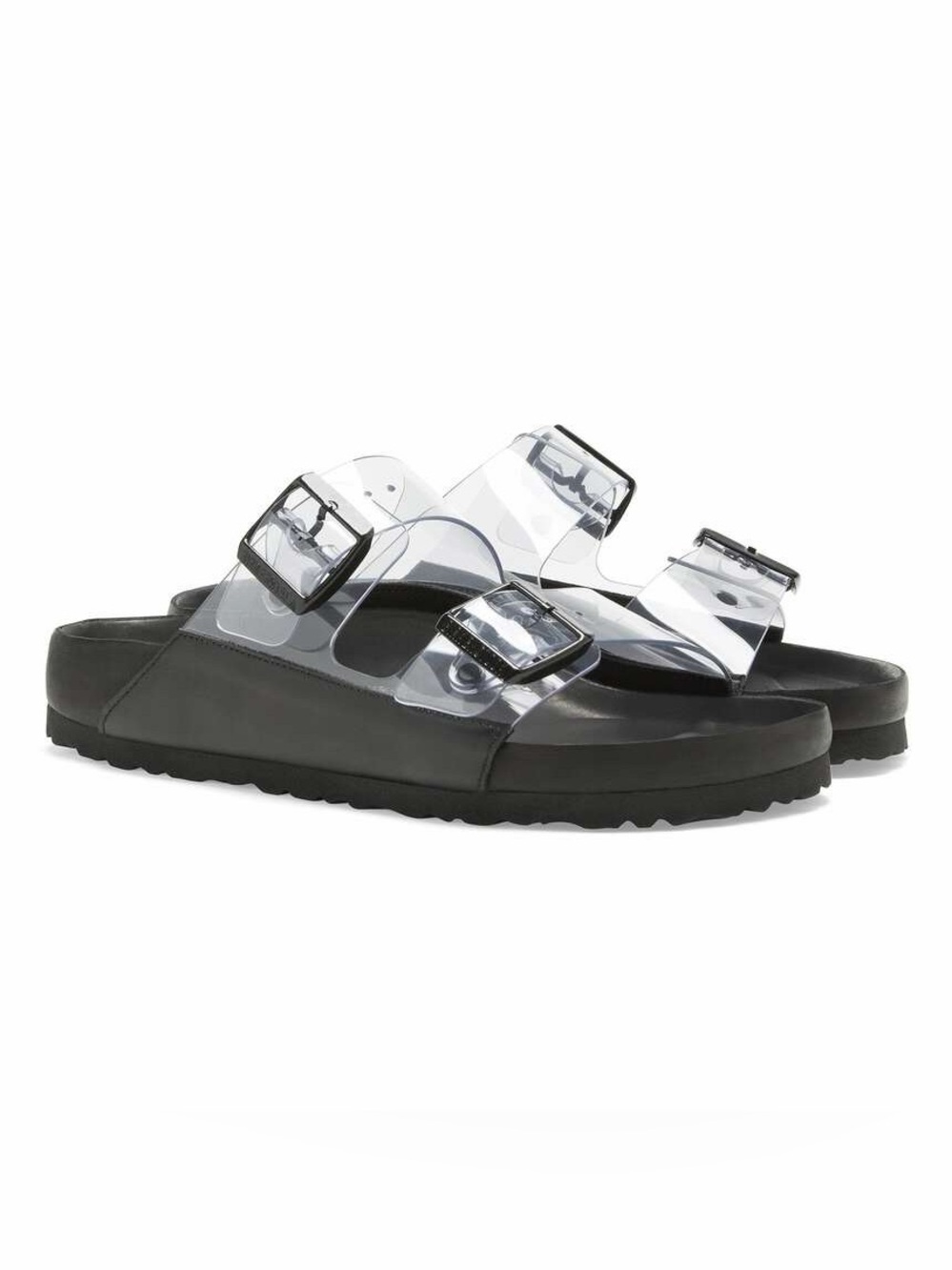 Manolo Blahnik x Birkenstock Arizona PVC Transparent Sandals Size 8 - 8.5 - Picture 10 of 13